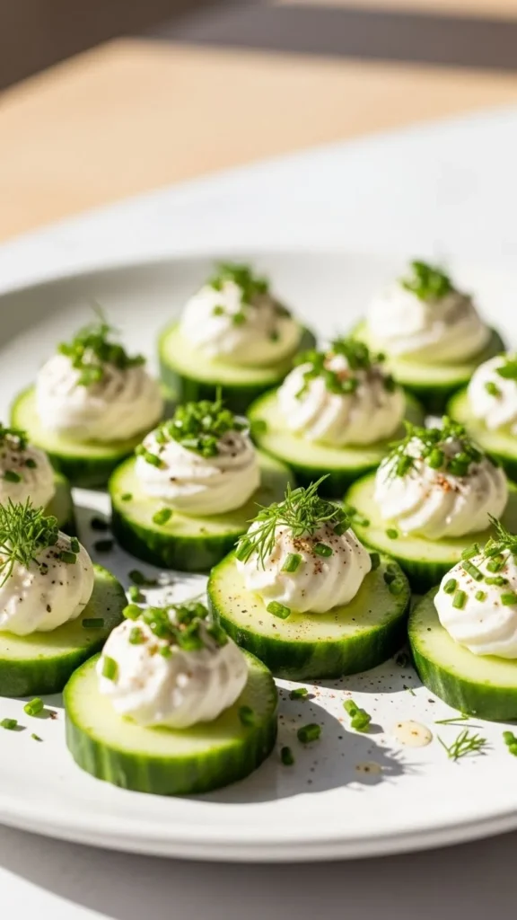 Cucumber Cream Cheese Rounds