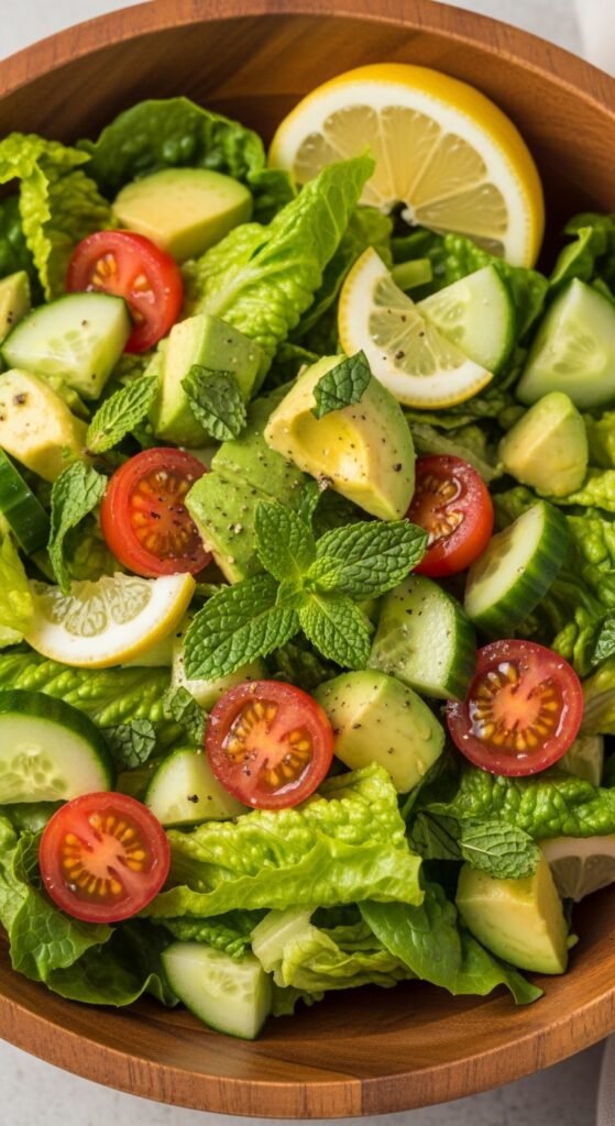 Cucumber, Tomato, and Avocado Salad