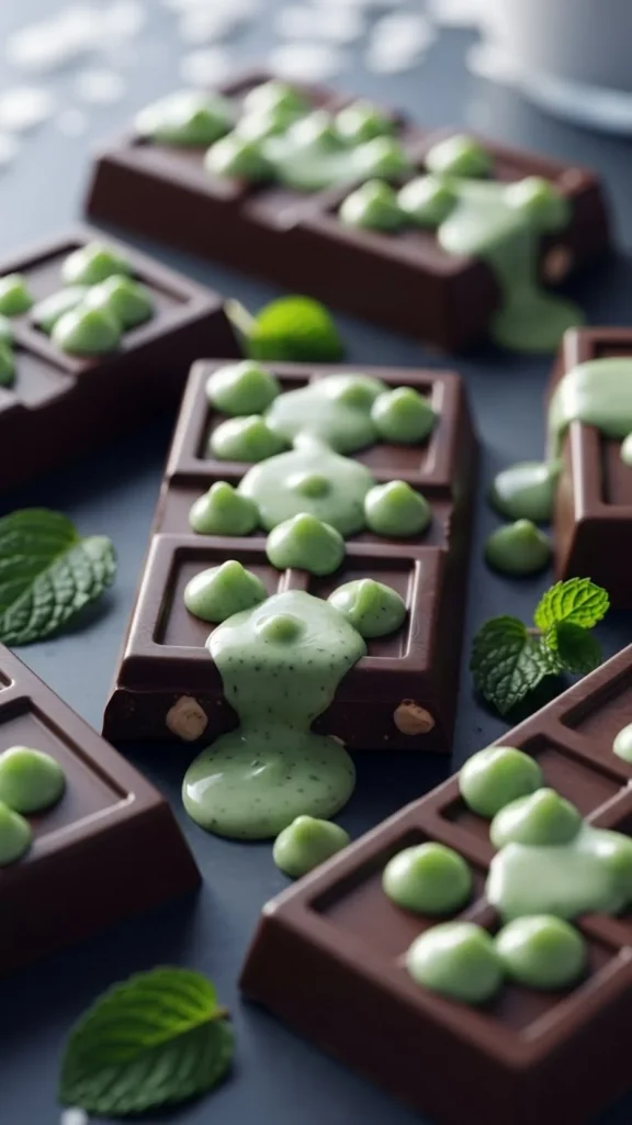 Double Chocolate Mint Bars