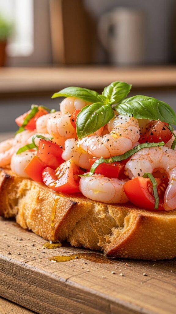 Easy Shrimp Bruschetta