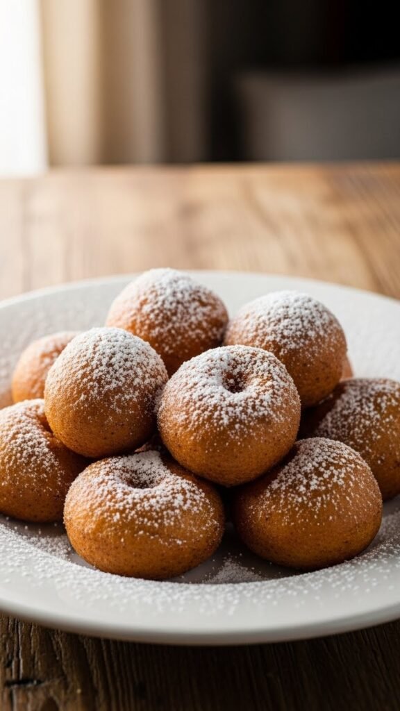 Gingerbread Mini Donuts