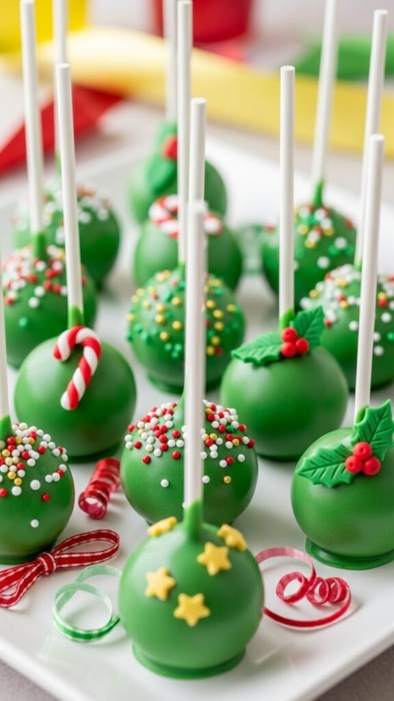 Green Cake Pops
