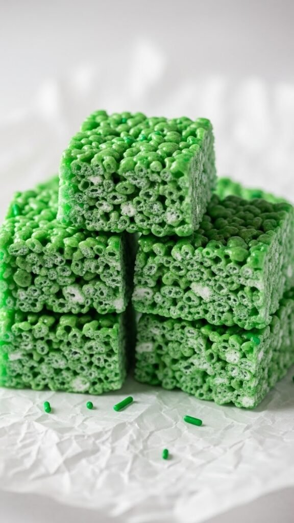 Green Cereal Squares