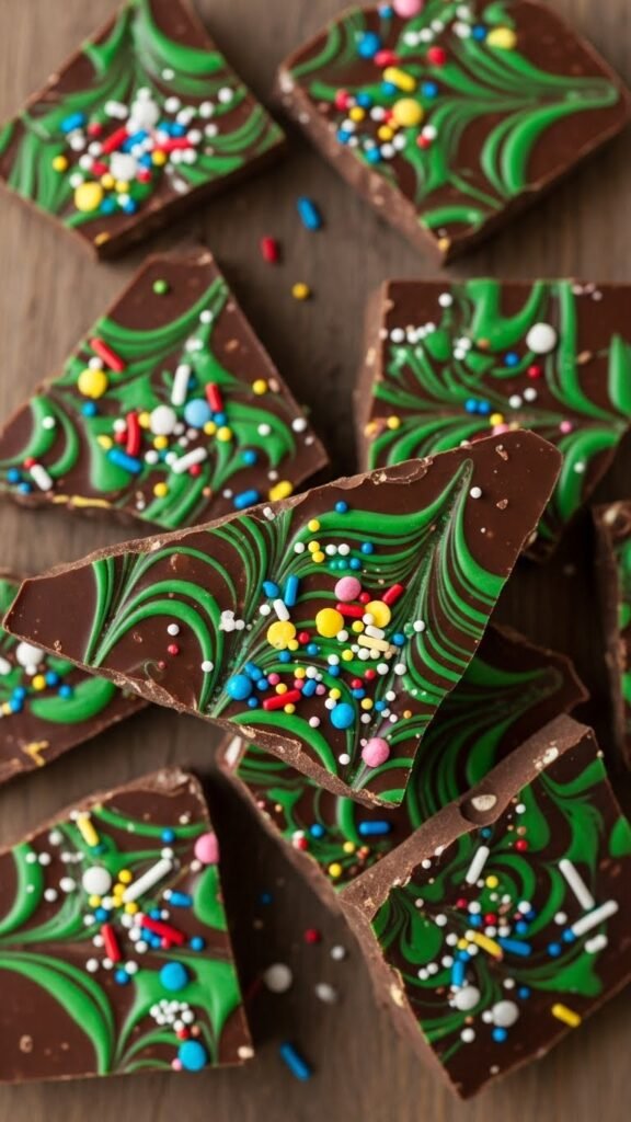 Green Chocolate Bark