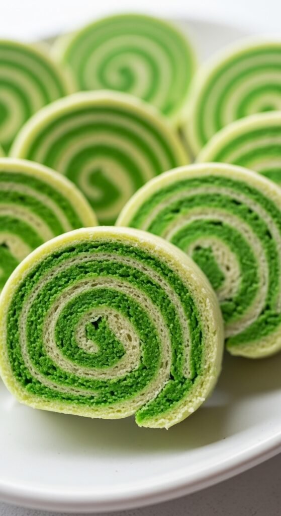 Green Cream Cheese Pinwheels