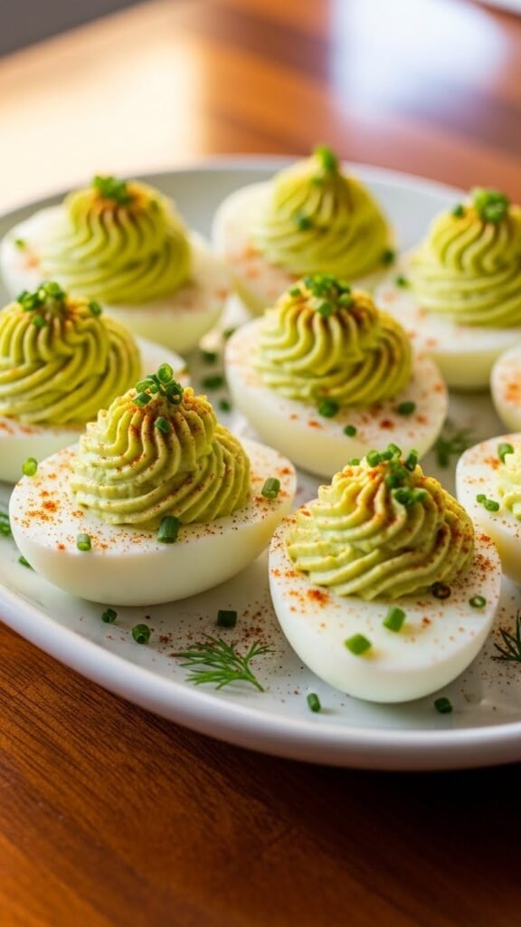 Cheddar & Chive Deviled Eggs