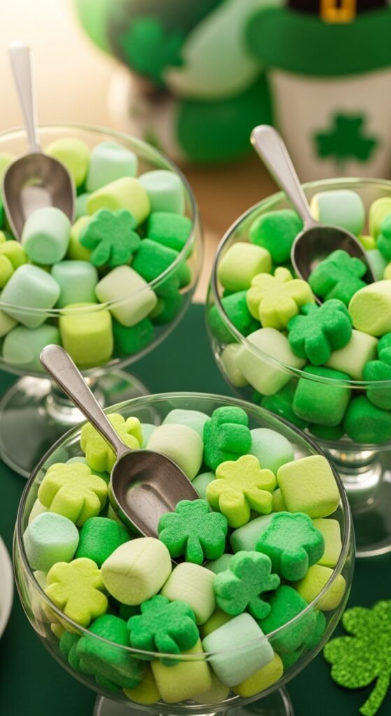 Green Marshmallow Scoops