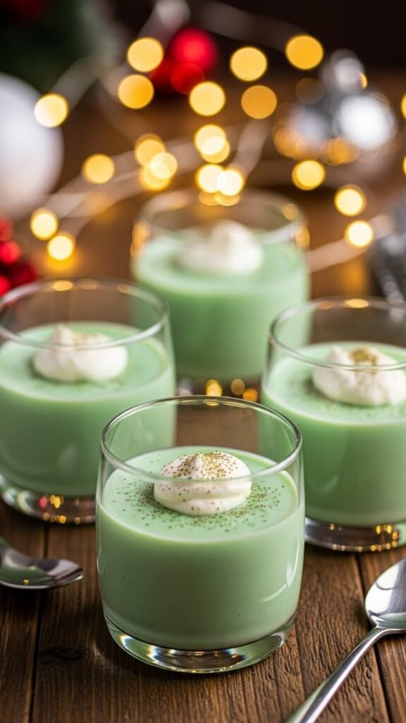 Green Pudding Cups