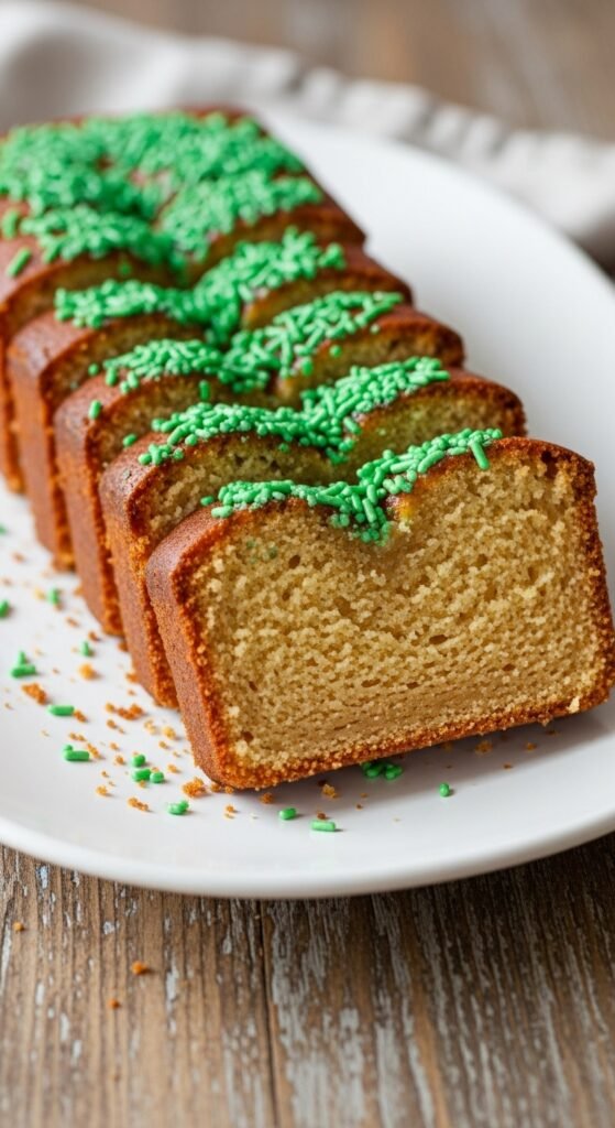 Green Sprinkle Pound Cake