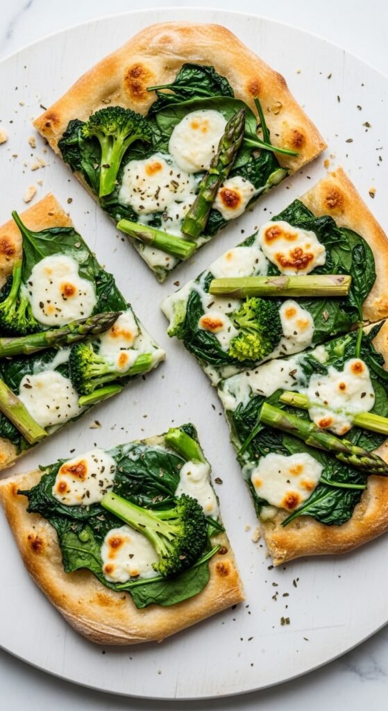 Green Veggie Flatbread Squares