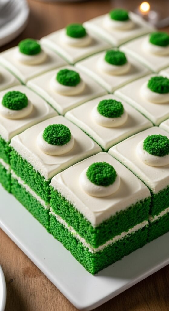 Green Velvet Sheet Cake