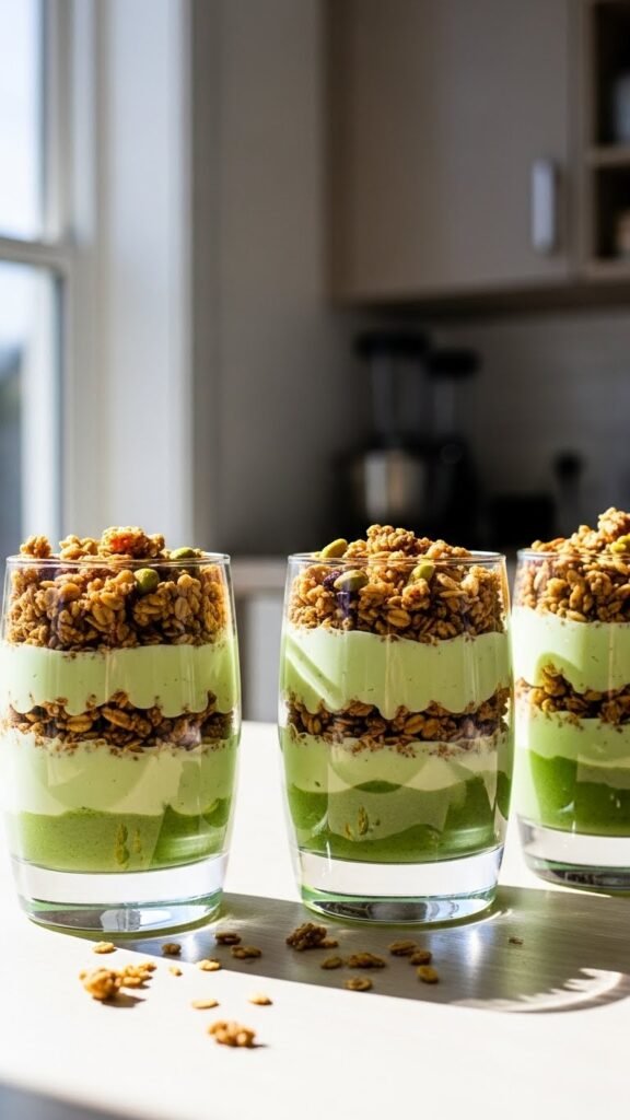 Green Yogurt Parfaits