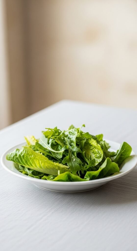 Greens With Simple Vinaigrette