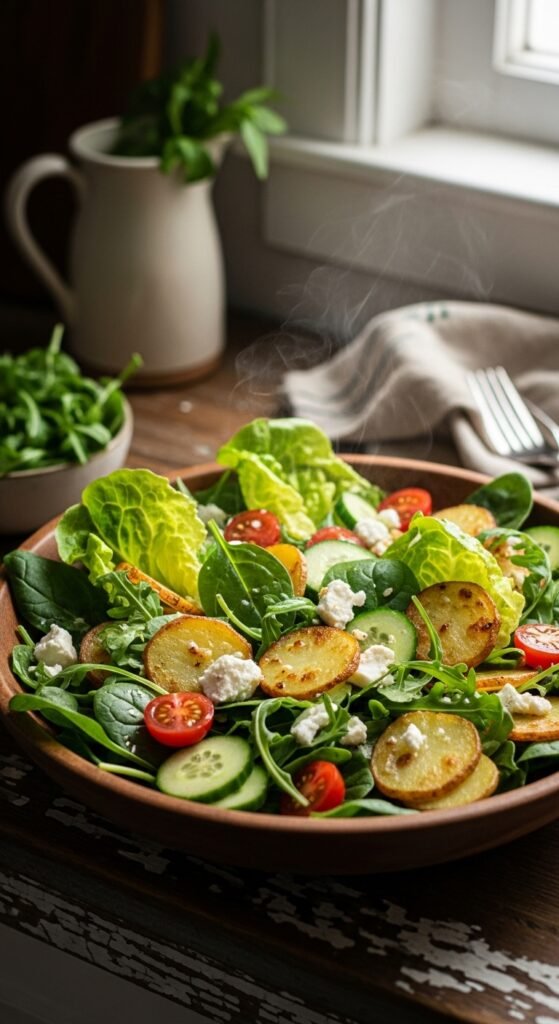 Greens With Warm Potatoes