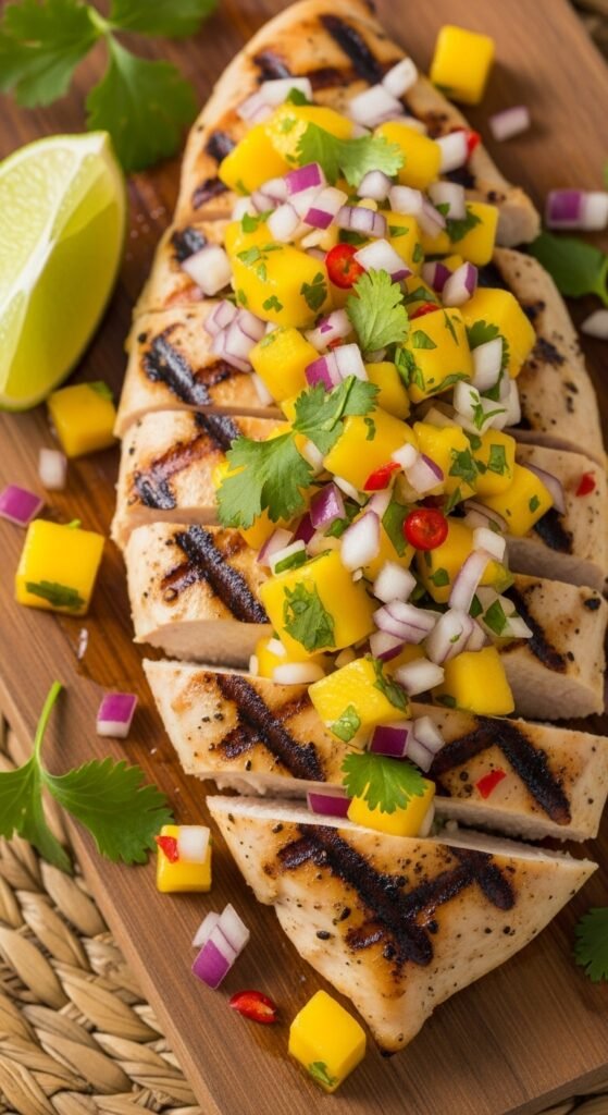Grilled Chicken with Mango Salsa