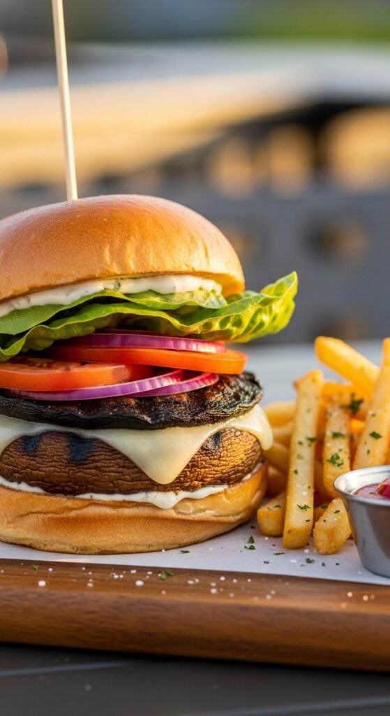 Grilled Portobello Mushroom Burger