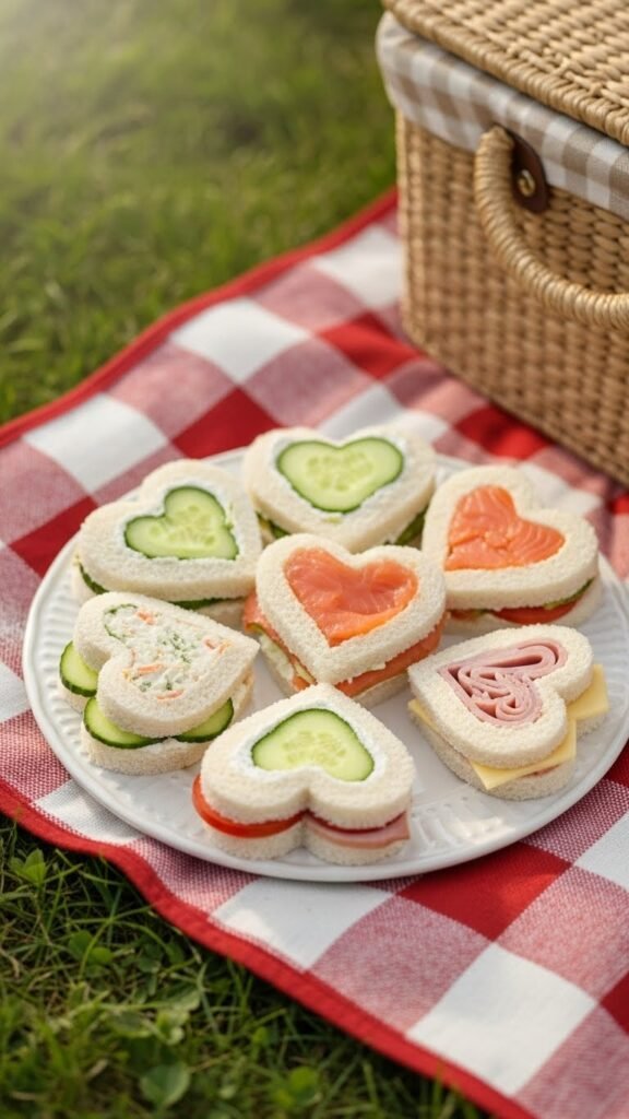 Heart Tea Sandwiches