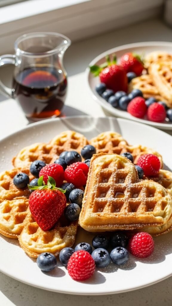 Heart Waffles