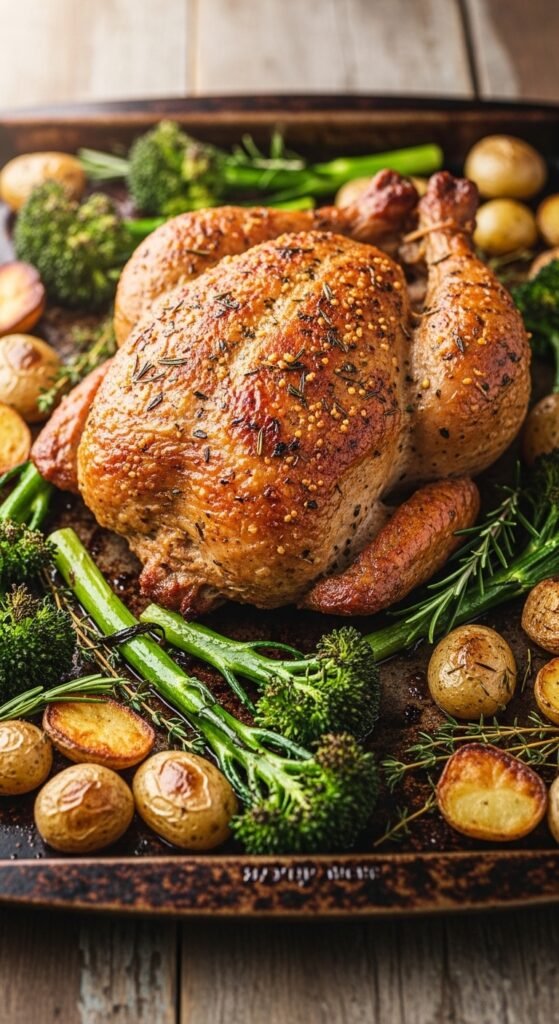 Herb Chicken and Broccoli Roast