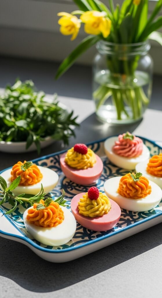 Herb-Topped Deviled Eggs