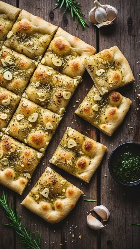 Herbed Flatbread Squares