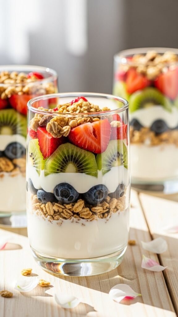 Honey Yogurt Parfait Cups