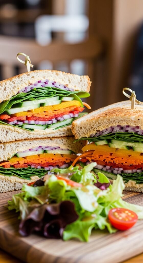 Hummus Veggie Sandwich