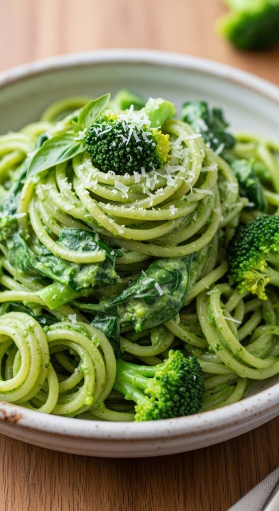 Creamy Broccoli Stem Pasta