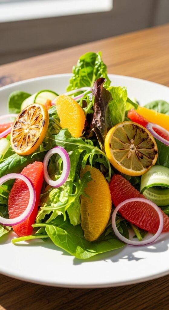 Greens With Citrus Segments