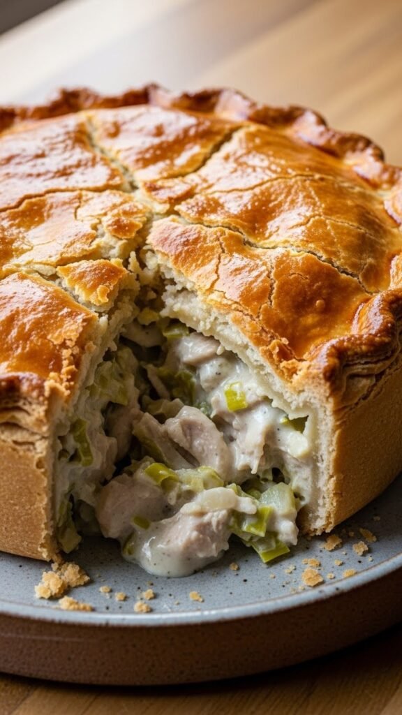 Irish Chicken and Leek Pie
