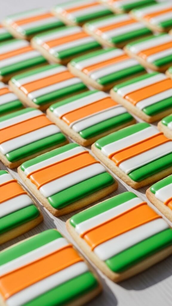 Irish Flag Cookies