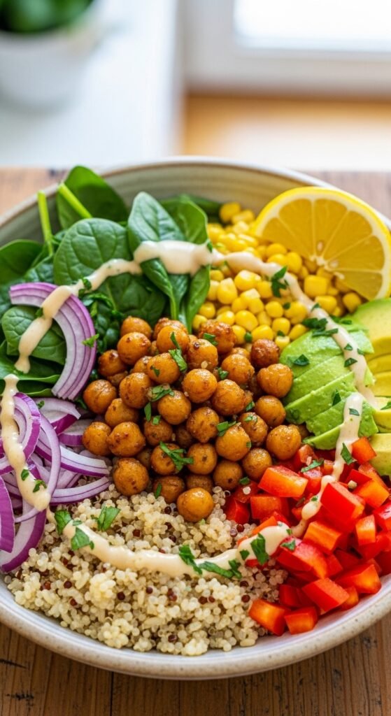Lemon Chickpea Grain Bowl