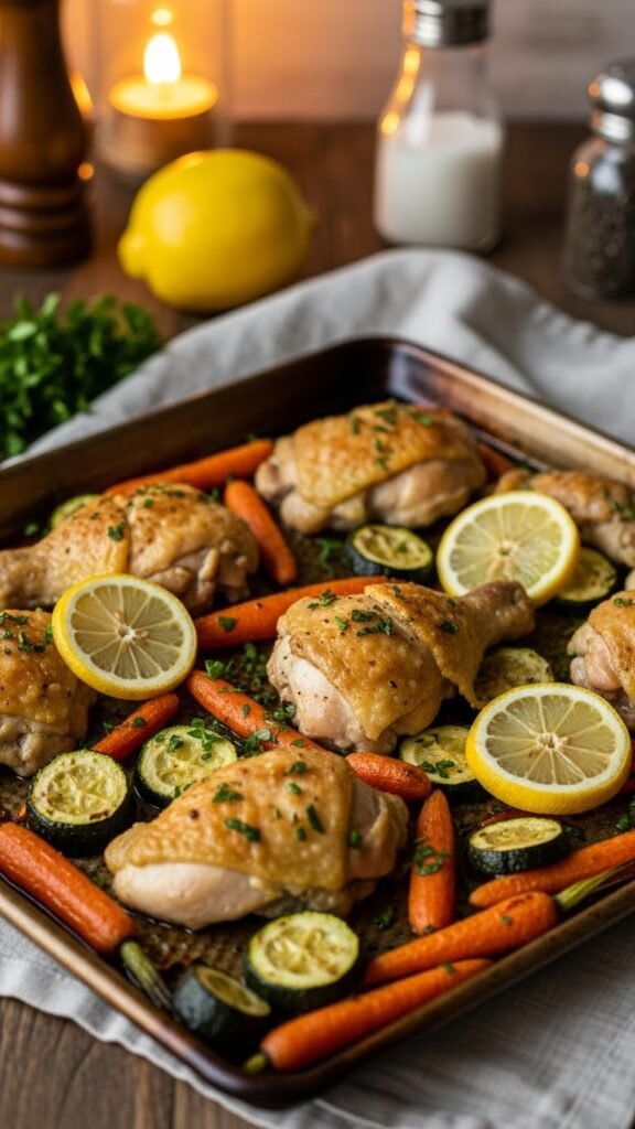 Lemon Herb Chicken with Roasted Vegetables