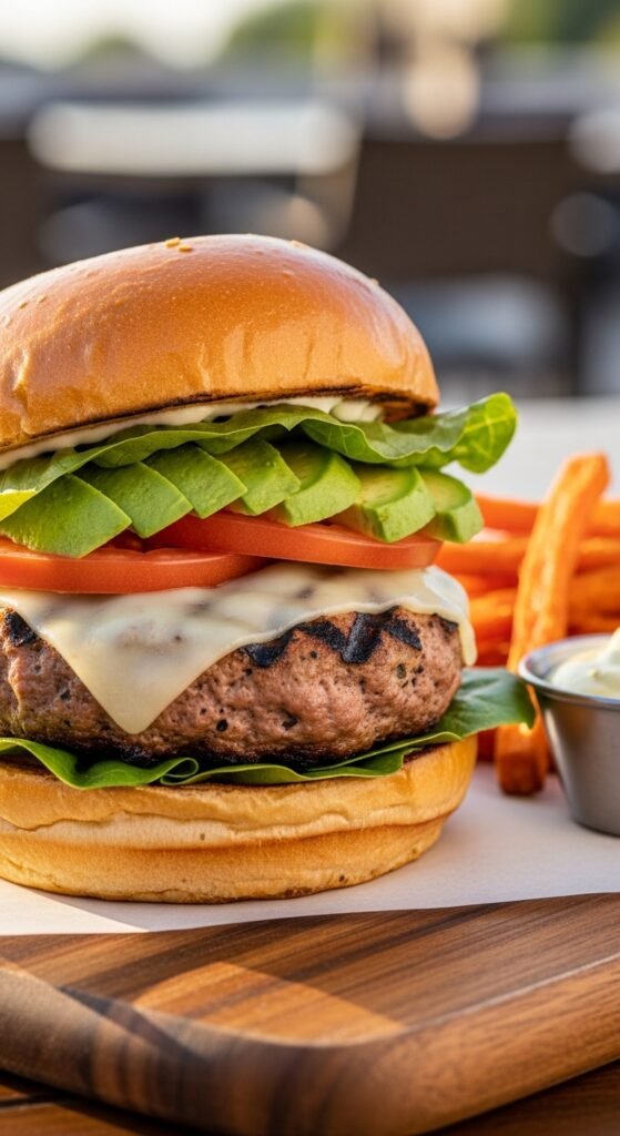 Lemon Herb Grilled Turkey Burgers