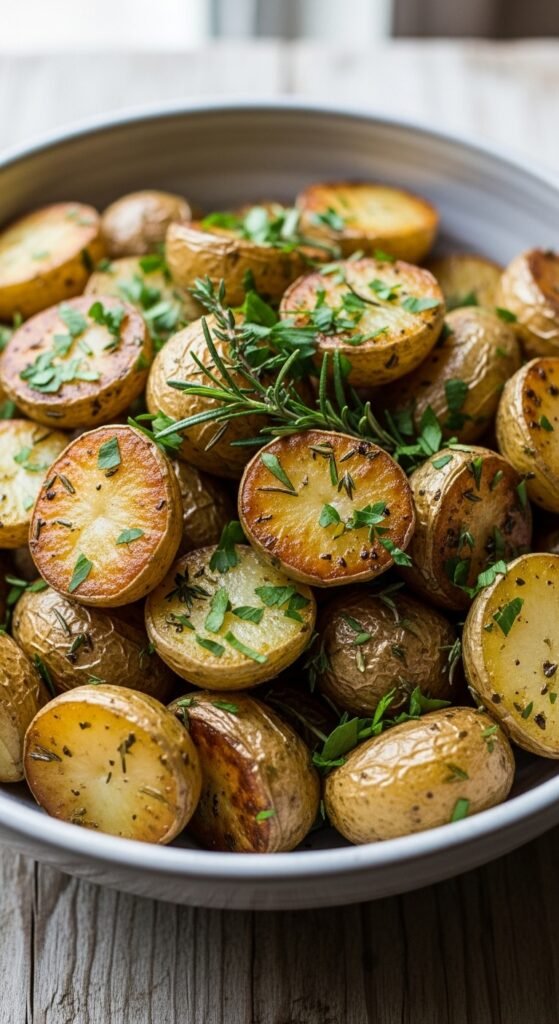 Lemon Herb Roasted Baby Potatoes