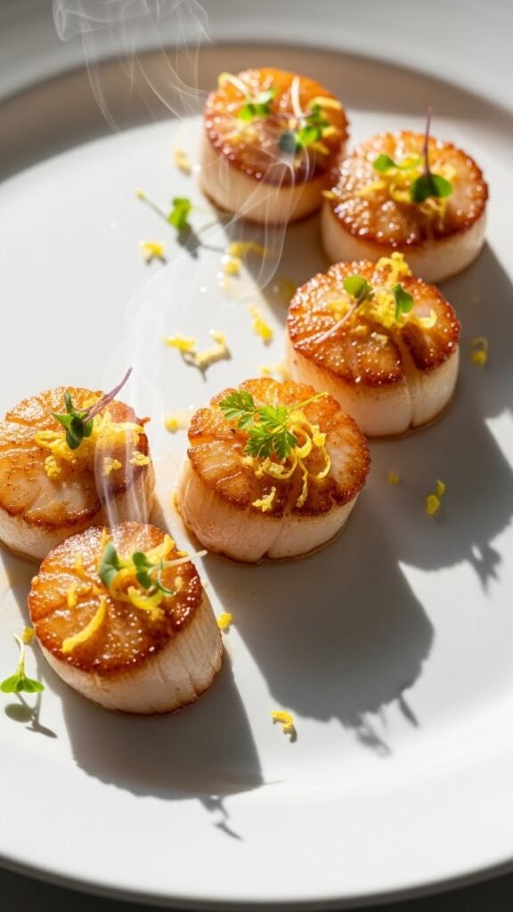 Lemon Herb Scallops