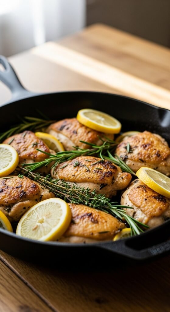 Lemon Chicken With Spring Vegetables