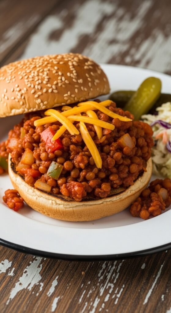Lentil Sloppy Sandwiches