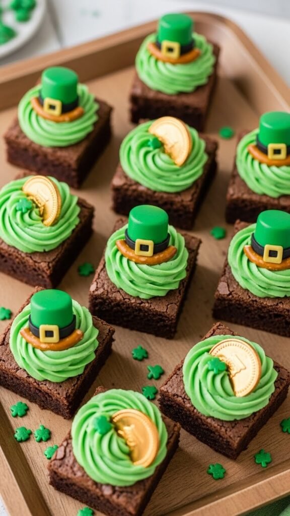 Leprechaun Hat Brownies