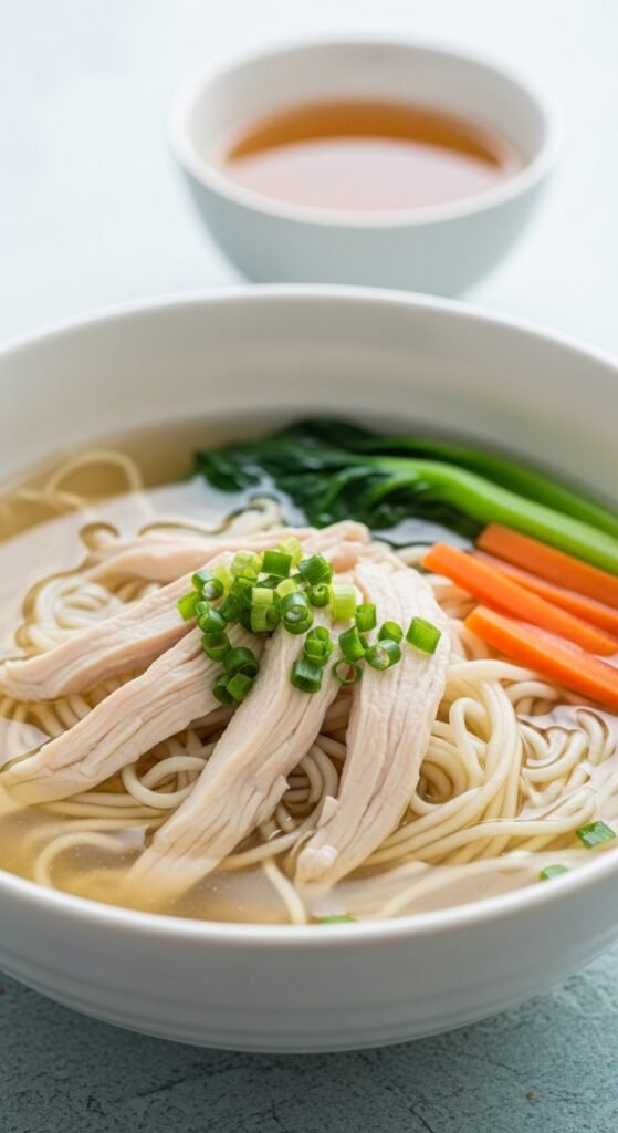 Light Chicken Noodle Bowl