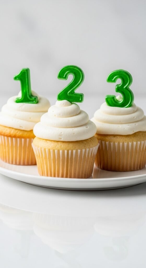 Lucky Number Cupcakes