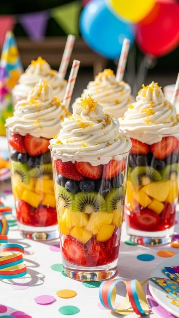 Lucky Rainbow Fruit Cups
