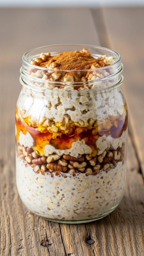 Maple Pecan Overnight Oats