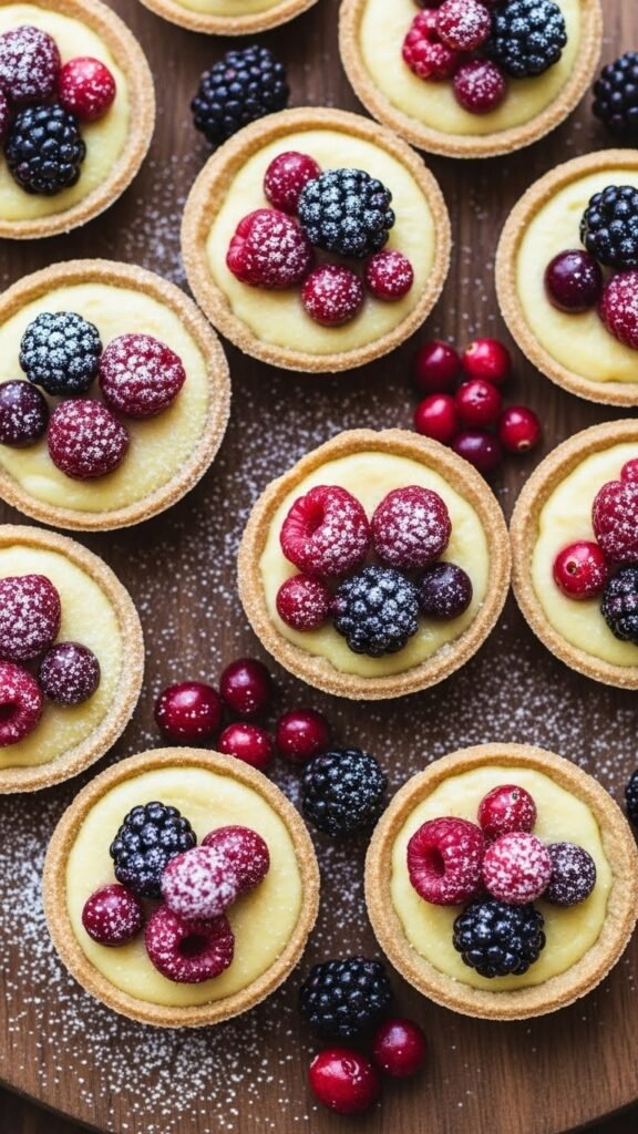 Mini Berry Snow Tarts