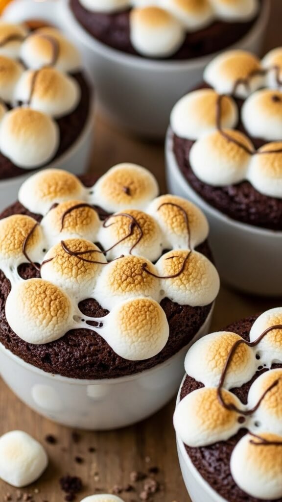 Mini Marshmallow Mug Brownies