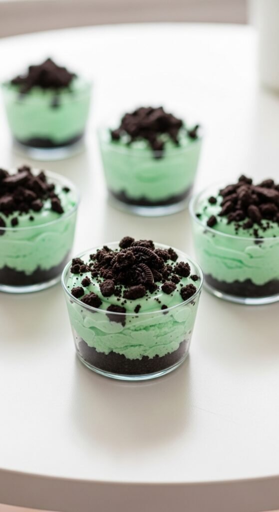 Mint Cheesecake Cups