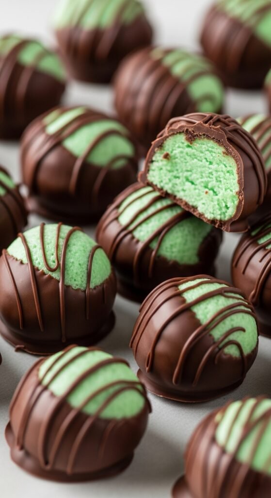 Mint Chocolate Cookie Dough Bites