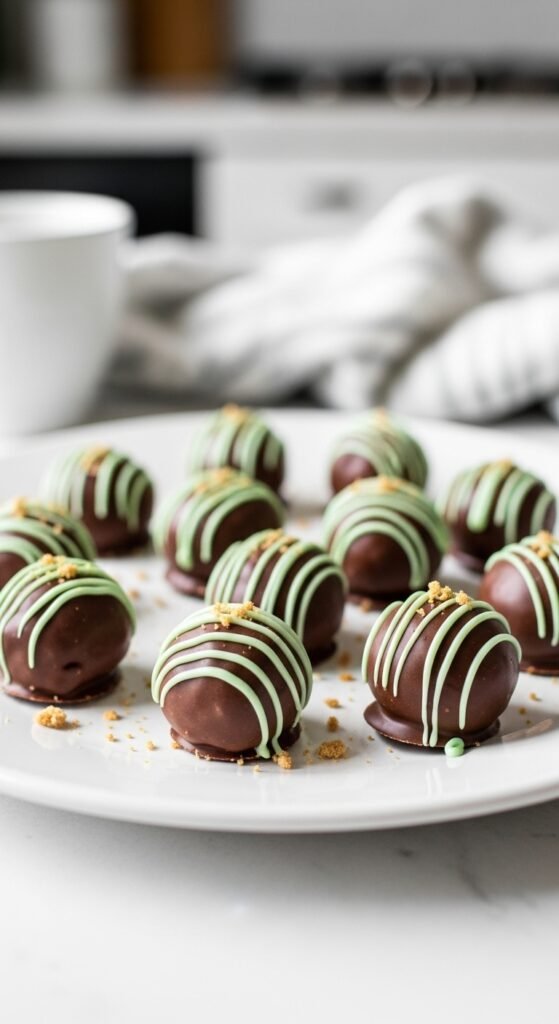 Mint Chocolate Cookie Truffles