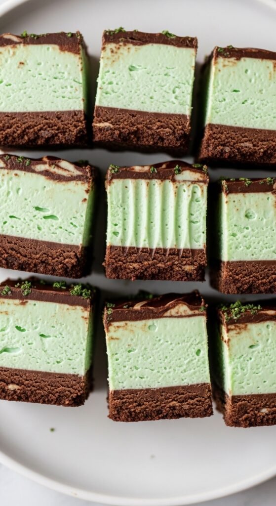 Mint Chocolate Layer Bars