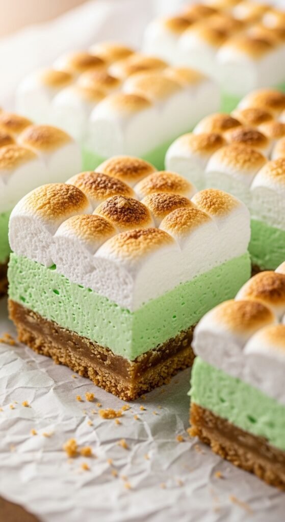 Mint Marshmallow Bars